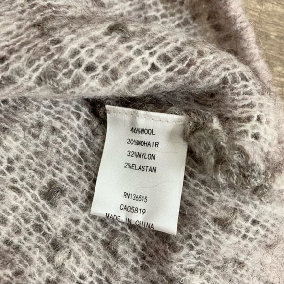 REVOLVE One Grey Day Women’s Sweater Lita Mohair Wool Turtleneck Size Small - Picture 13 of 16